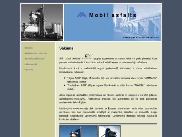 Mobil Asfalts, SIA